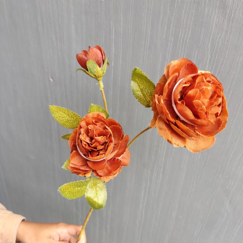 BUNGA PALSU ARTIFICIAL PEONY ISI 3