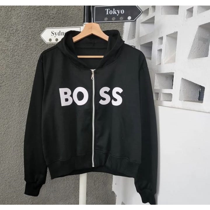 Sweater Wanita Grosir Berkualitas - Boss Zipper