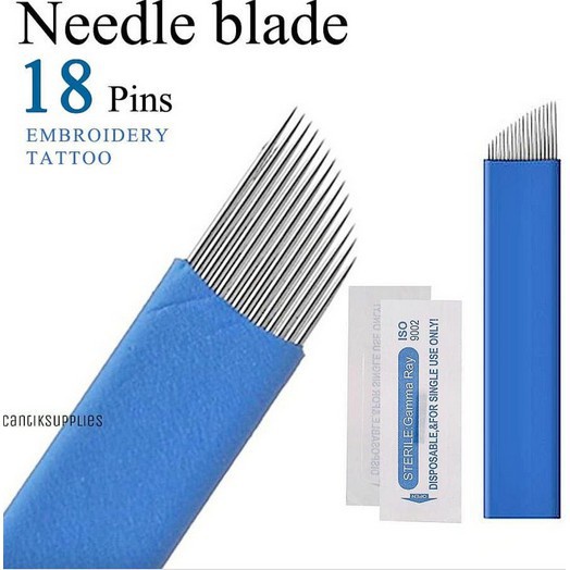 AKK . JARUM SULAM ALIS BIRU 18 PIN  Sulam alis brow embroidery❤️ヅ