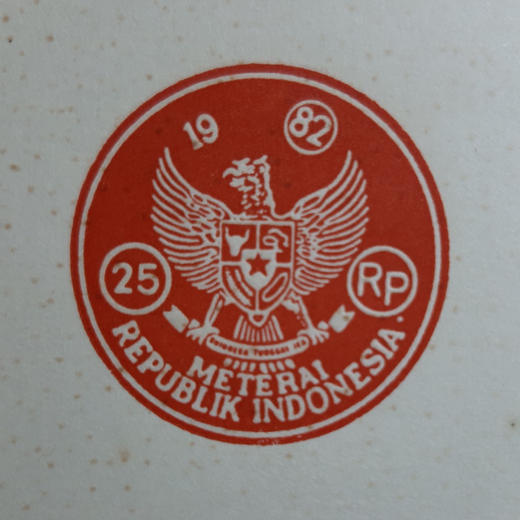 

KERTAS SEGEL TAHUN 1982 DOUBLE VOLIO KERTAS BERMATERAI TAHUN 1982 DOUBLE VOLIO