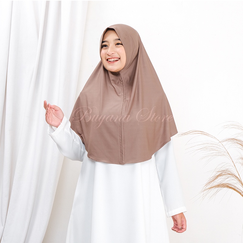 Jilbab Bergo Kenzia Soft Pad Jersey ORI  size L Hijab Instan Jersey Malay Ukuran L