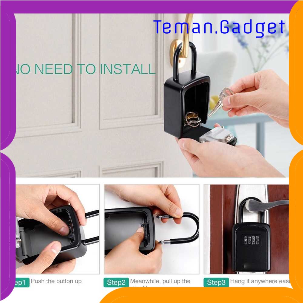 TG-BRK MOOL Gembok Kotak Brankas Safety Lock Box 4 Digit Password - G10