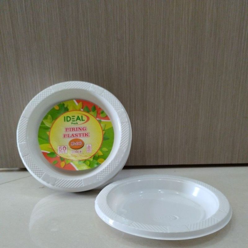 Priring plastik IDEAL P-06/Piring plastik/Piring kue/piring kue plastik