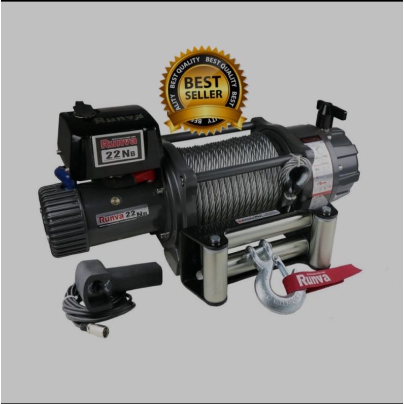 RUNVA 22NB Elektric Winch Derek 24 Volt Kapasitas 10 ton Heavy Duty