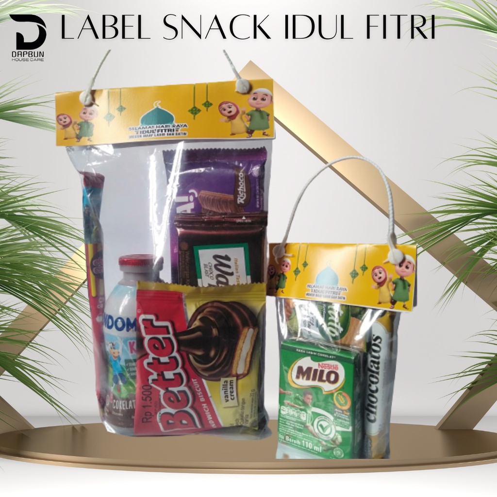 

Label Snack Lebaran Hari Raya Idul Fitri Bingkisan Hadiah Jajan THR Angpau 15x27cm / Tas Kemasan Plastik Tentengan Untuk Berbagi Jajan Ke Anak / Tas Plastik Amplop Bingkisan Uang Unik Murah