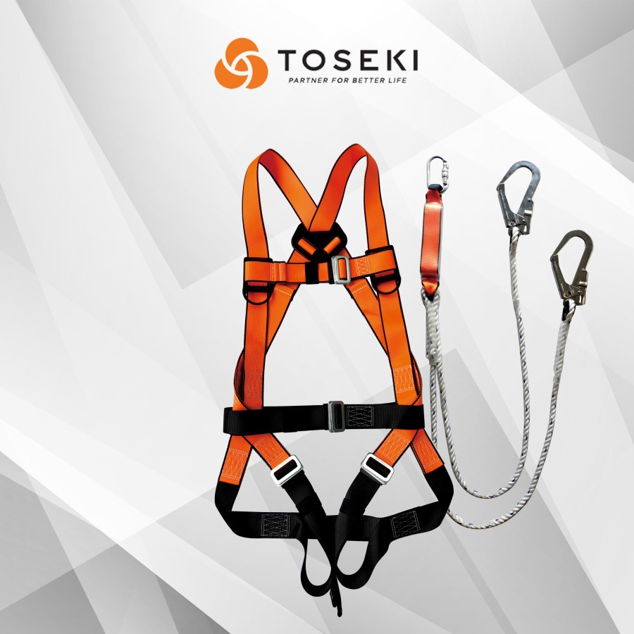 TOSEKI Full Body Harness Double Big Hook + Absorber