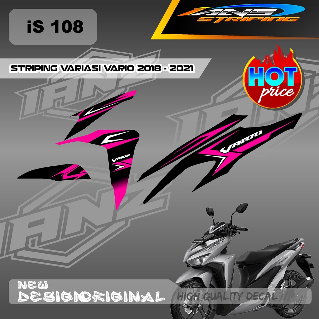 TERBARU DECAL STRIPING VARIO Led Vario 150 MOTIF GRAFIK RACING BAHAN HOLOGRAM / NON HOLOGRAM IS108