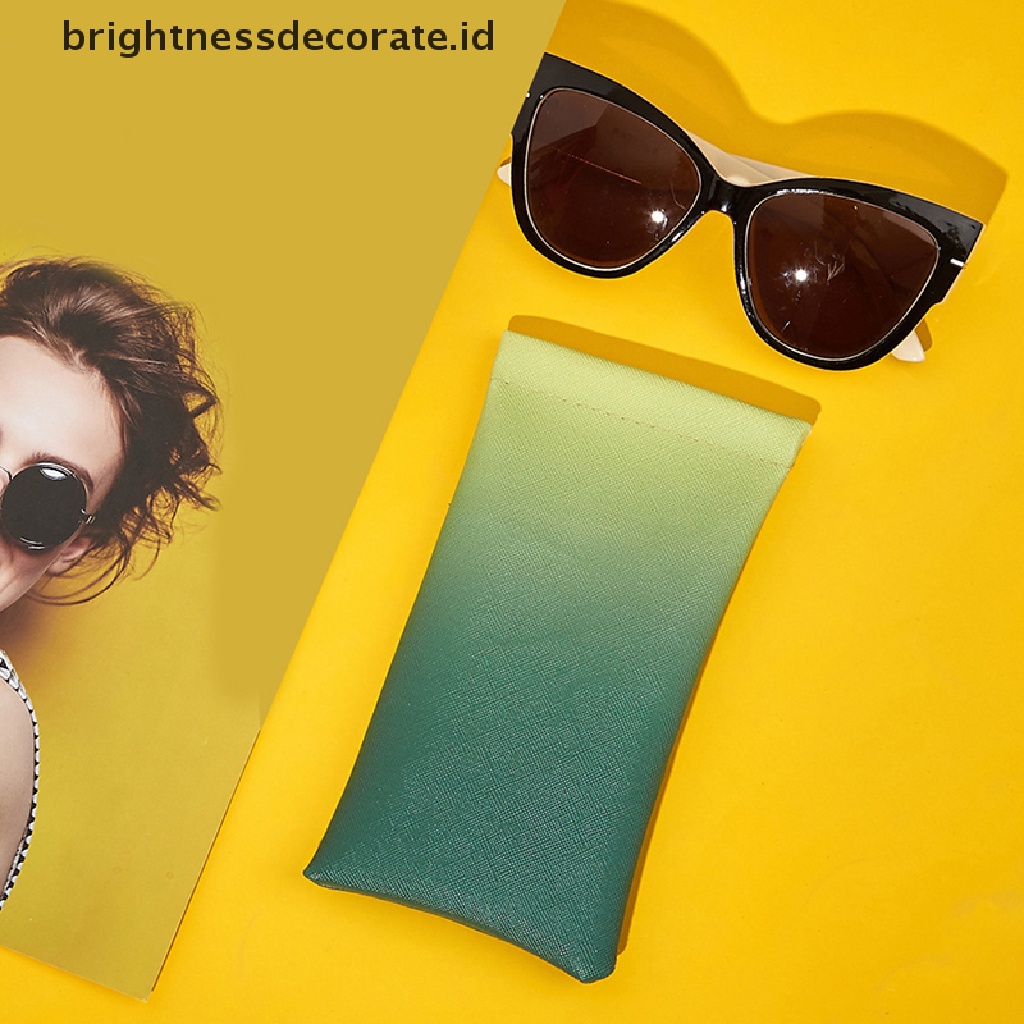 [Birth] Tas Kacamata Hitam Modis Baru PVC Case Kantong Dompet Ponsel Storege Case Kacamata Portabel Storege Case Dengan Kain [ID]