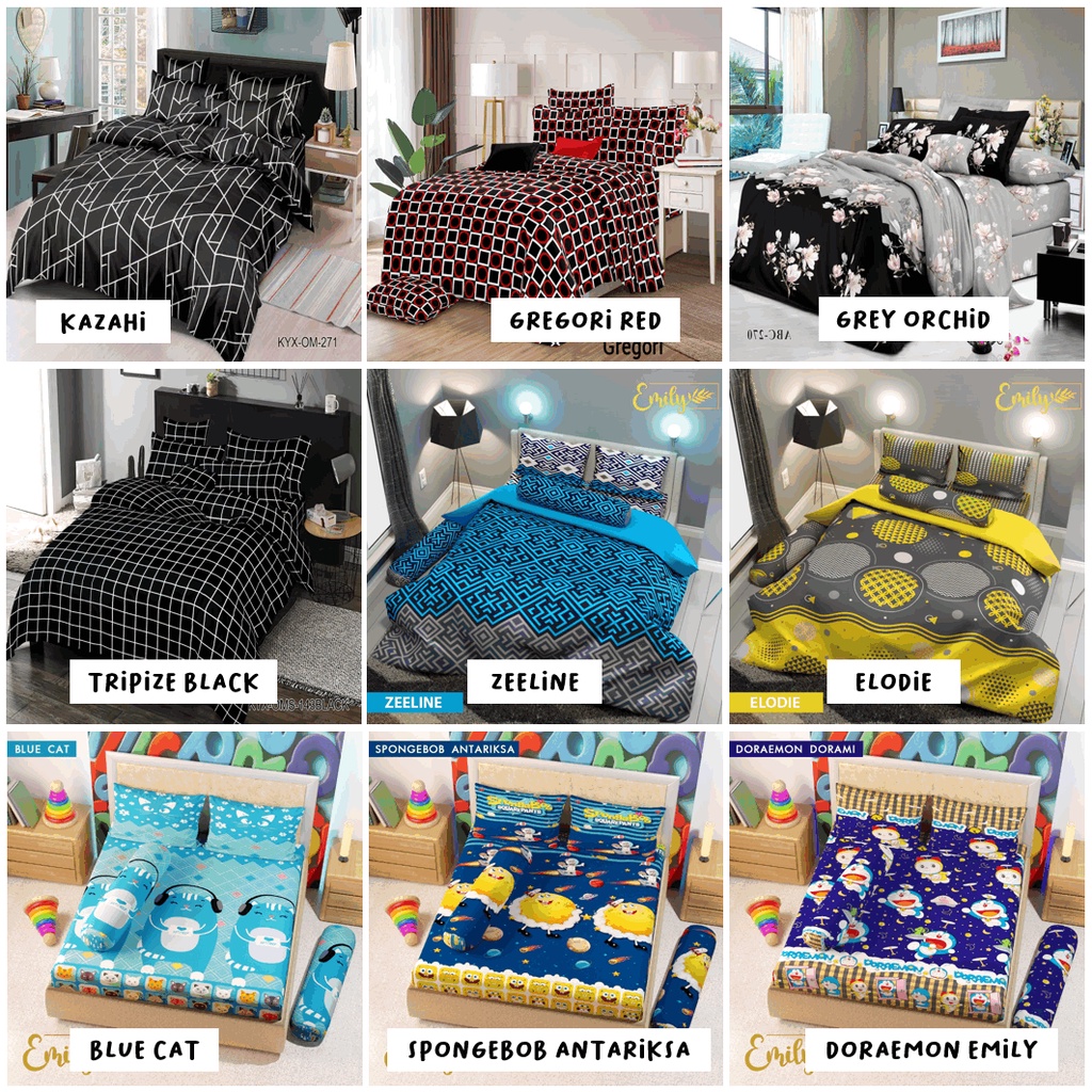 Sprei MICRO Homemade anak Kaktus Chocho PREMIUM katun ukuran 90 100 120 140 160 180x200