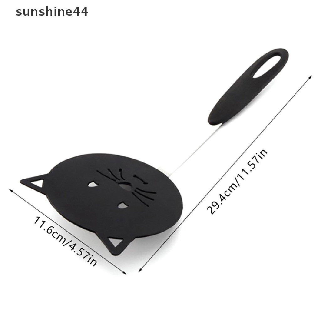 Sunshine Kitchen Nylon Cat Spatula Penggorengan Anti Lengket Omelette Shovel Spatula Ikan Goreng.