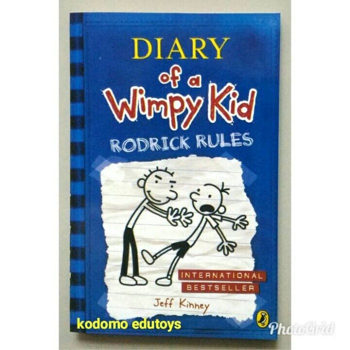 

Terlaris ✨ -Diary of a Wimpy Kid -- Rodrick Rules by Jeff Kinney,Buku Import Anak- 2.1.23