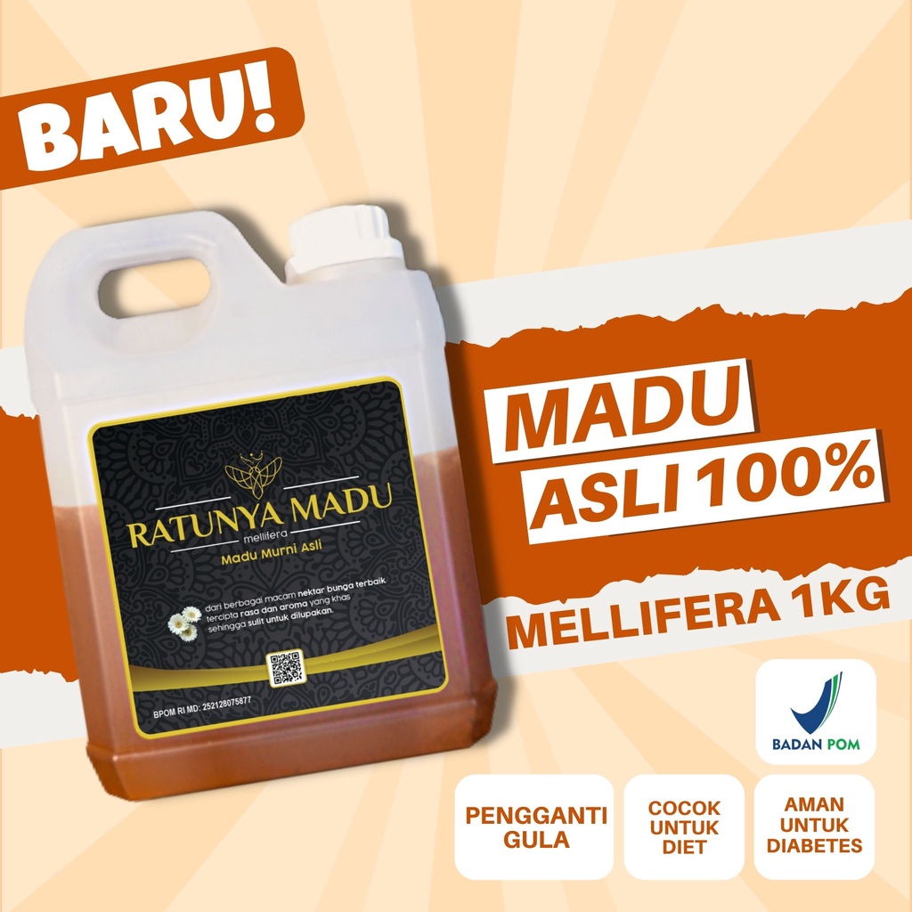 

Madu Asli 1KG Tanpa Campuran Raw Honey Murni Original