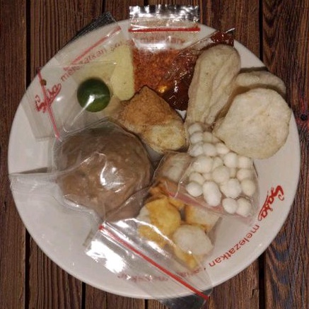 

Bakso/Baso sapi instan isi tetelan, baso instan siap saji