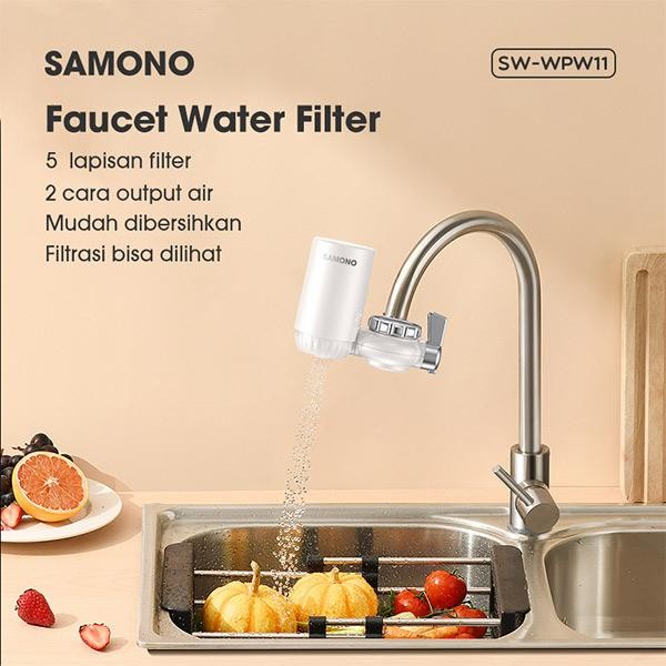 Samono SW-WPW11 Penyaring Air Reverse Osmosis 75 L/h, Dinding, Sertifikasi SNI