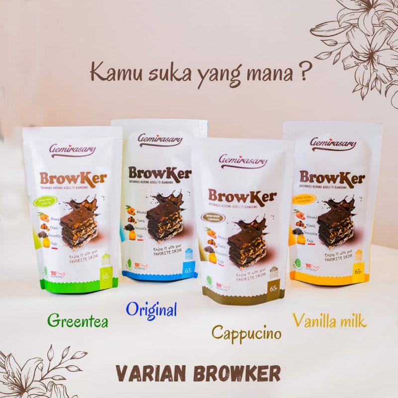 Browker 65 gram | Brownies Kering | Keripik Brownies