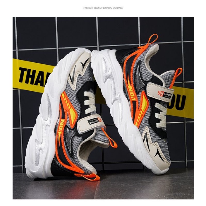 Minipetite Sepatu Sneakers Anak Import Sepatu sport olahraga sneakers anak  lentur high quality anak laki laki 2022SH21114
