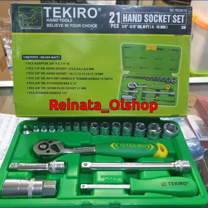 Kunci Sok Set Tekiro 21 Pcs / Kunci Shock Tekiro / Kunci Sock Tekiro