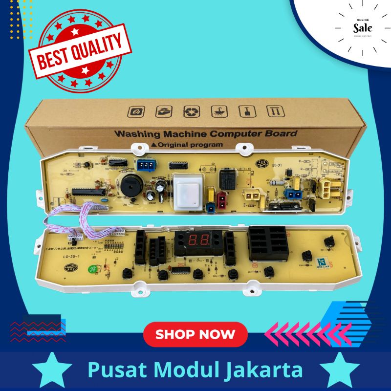 LG Fuzzy Logic WF-L705TC modul pcb mesin cuci Top Loading