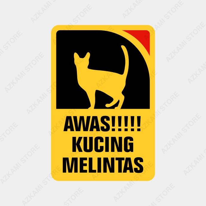 

Rambu Awas Kucing Melintas 20cm x 30cm - Plat Alumunium MURAH