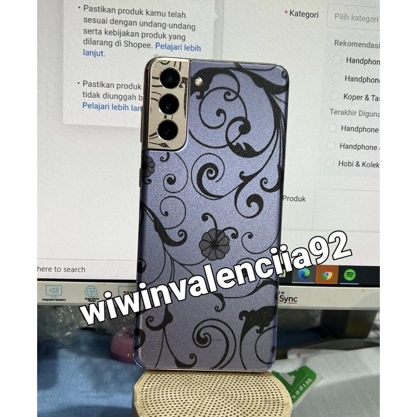 FLOWER!! Skin Back Casing iPhone 11 14 14+ 13 13Pro 12 12Pro 12 Mini 12 Pro Max 13 Promax 11Pro 11Promax X Xs XR Xsmax 7+ 7 8 6 6+ 6S Plus 6G 6 5 5G 5s SE 2020 2016 2022 Garskin Belakang Clear Bening Motif Bunga Murah Bagus Anti Jamur Stiker HP Ungu