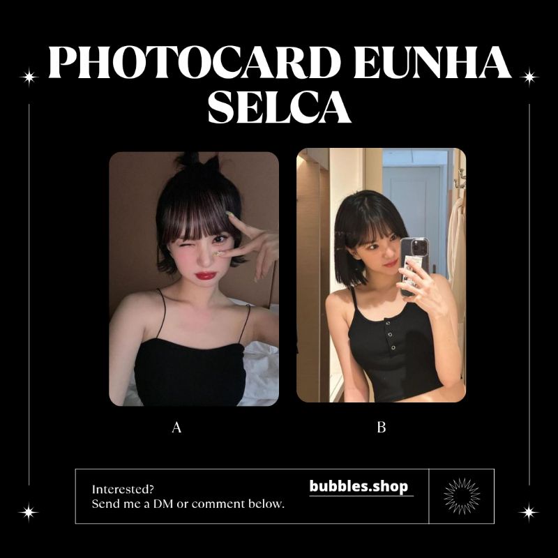 PHOTOCARD UNOFFICIAL EUNHA G-FRIEND SELCA