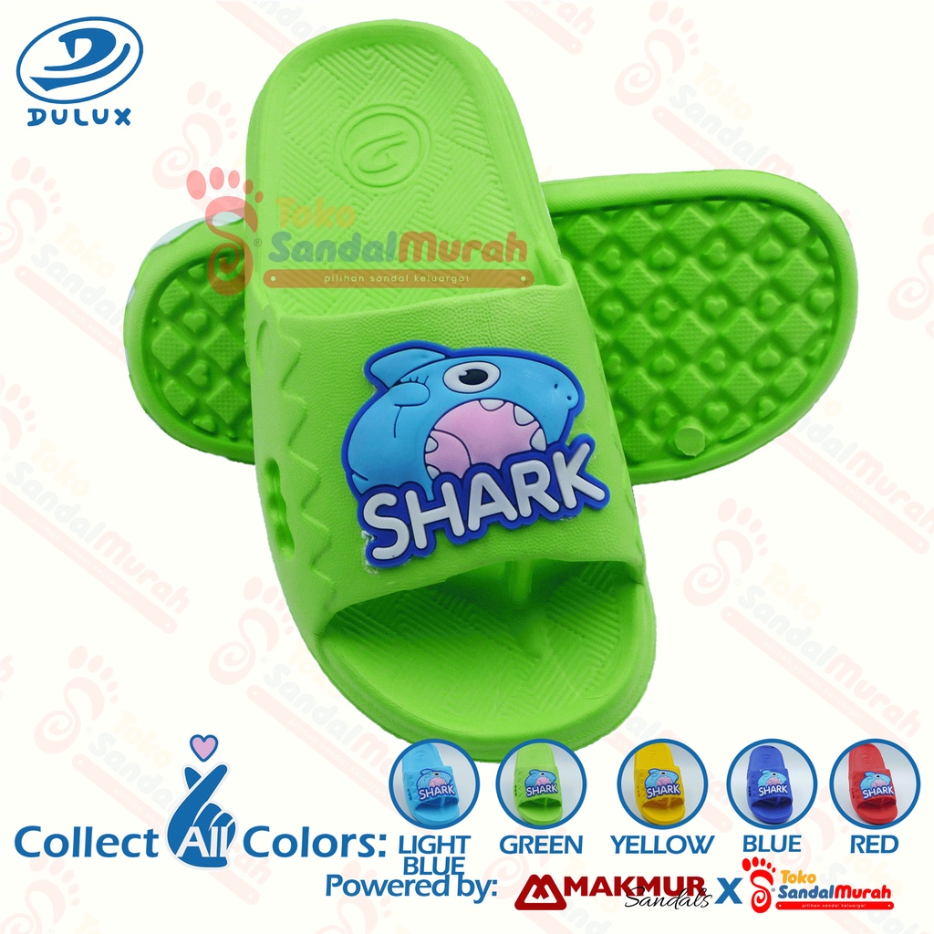 Toko Sendal Murah - Sandal Anak Hiu Uk 24-29/ Sandal Anak Slop/ Sandal Anak Trendy/ Sandal Baby Shark/ Sandal Anak Slip On/ Sandal Anak Anak Karakter/ [Toko Sendal Murah Kids M 306 D SH]