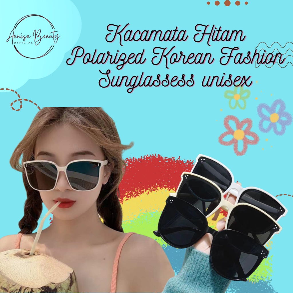 Kacamata Hitam Polarized Korean Fashion Wanita/Pria Sunglassess unisex