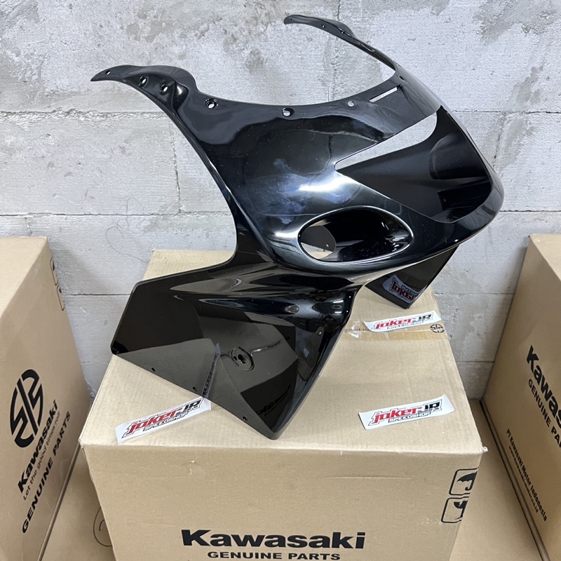 Batok depan ninja rr old hitam batok fairing depan ninja rr old hitam cowling upp