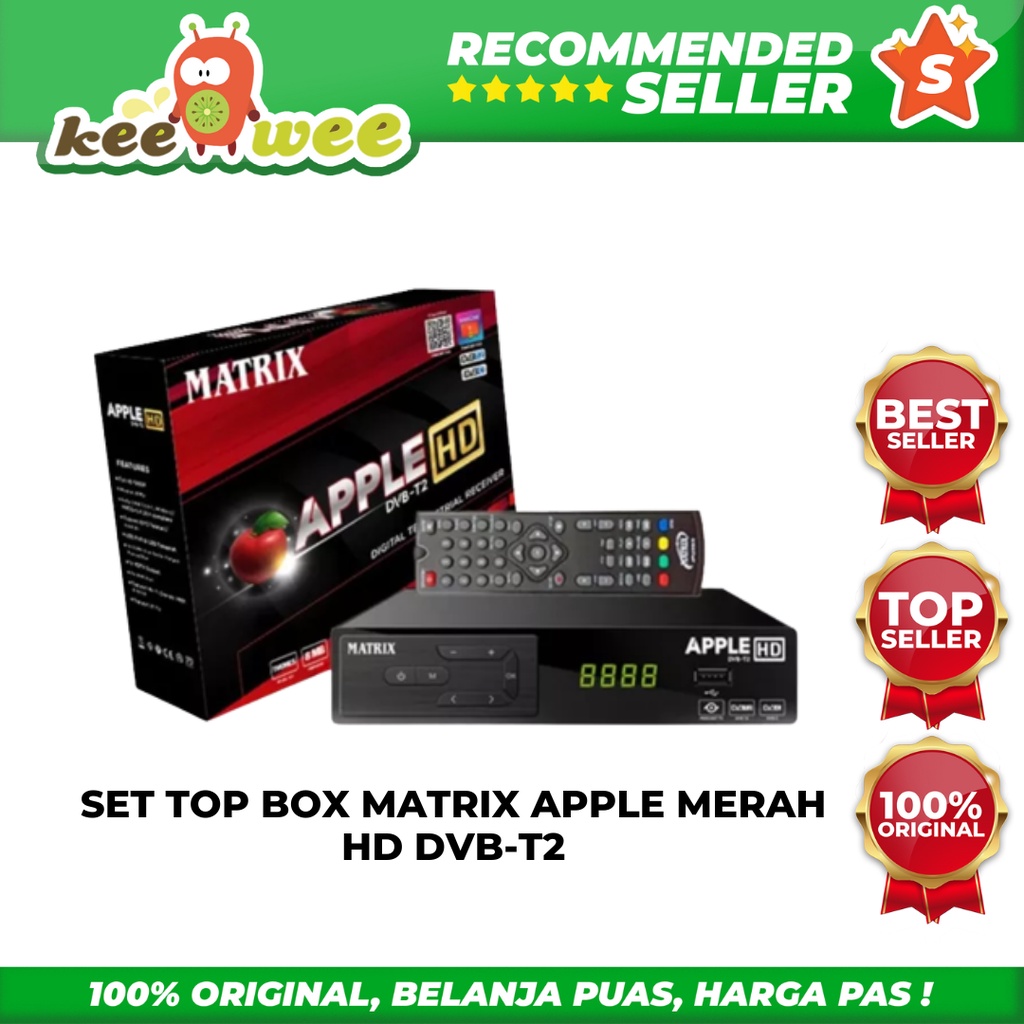 SET TOP BOX MATRIX APPLE MERAH HD DVB-T2