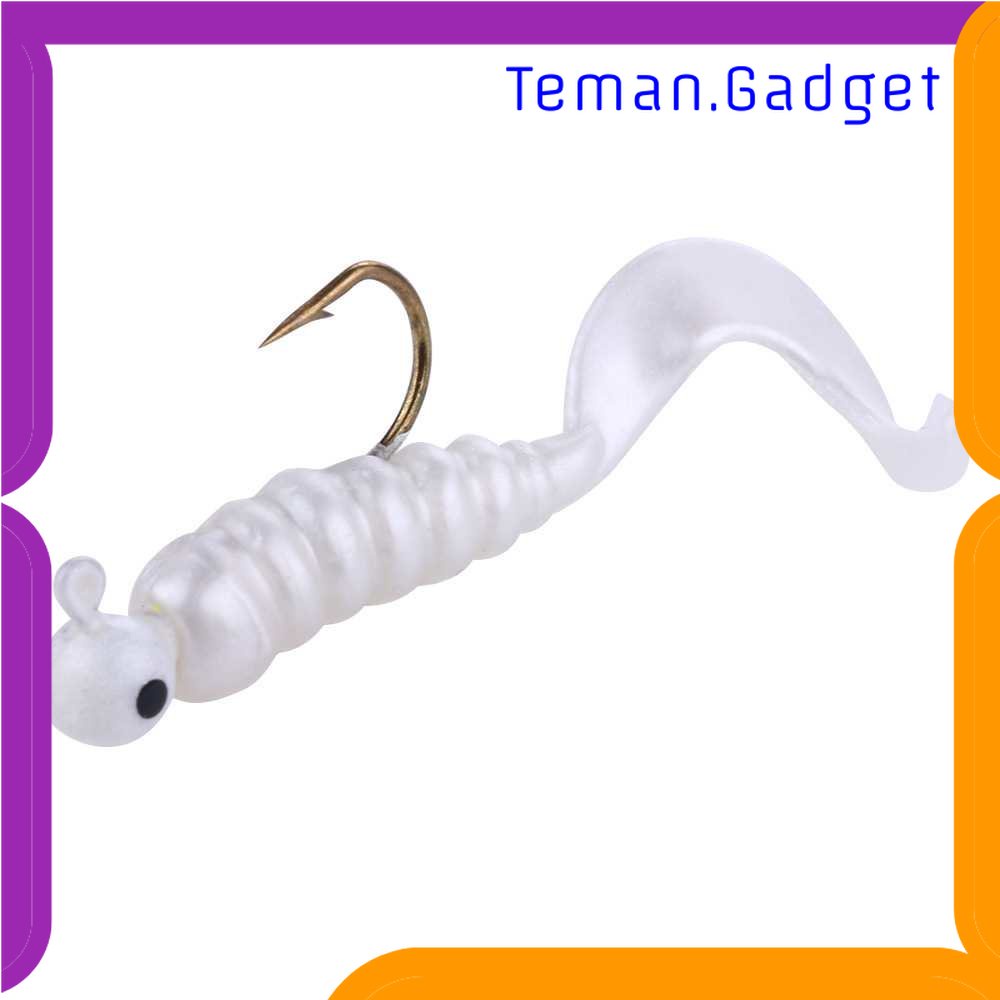 TG - PCN Hengjia Umpan Pancing Sea Bass Soft Bait Head Twirl Worm 1.75G 7PCS