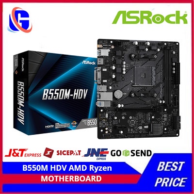 ASRock B550M-HDV (AM4, AMD Promontory B550, DDR4, USB3.2, SATA3)