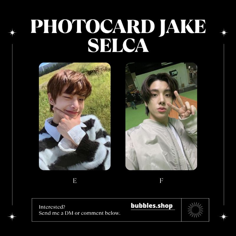 PHOTOCARD UNOFFICIAL JAKE ENHYPEN SELCA