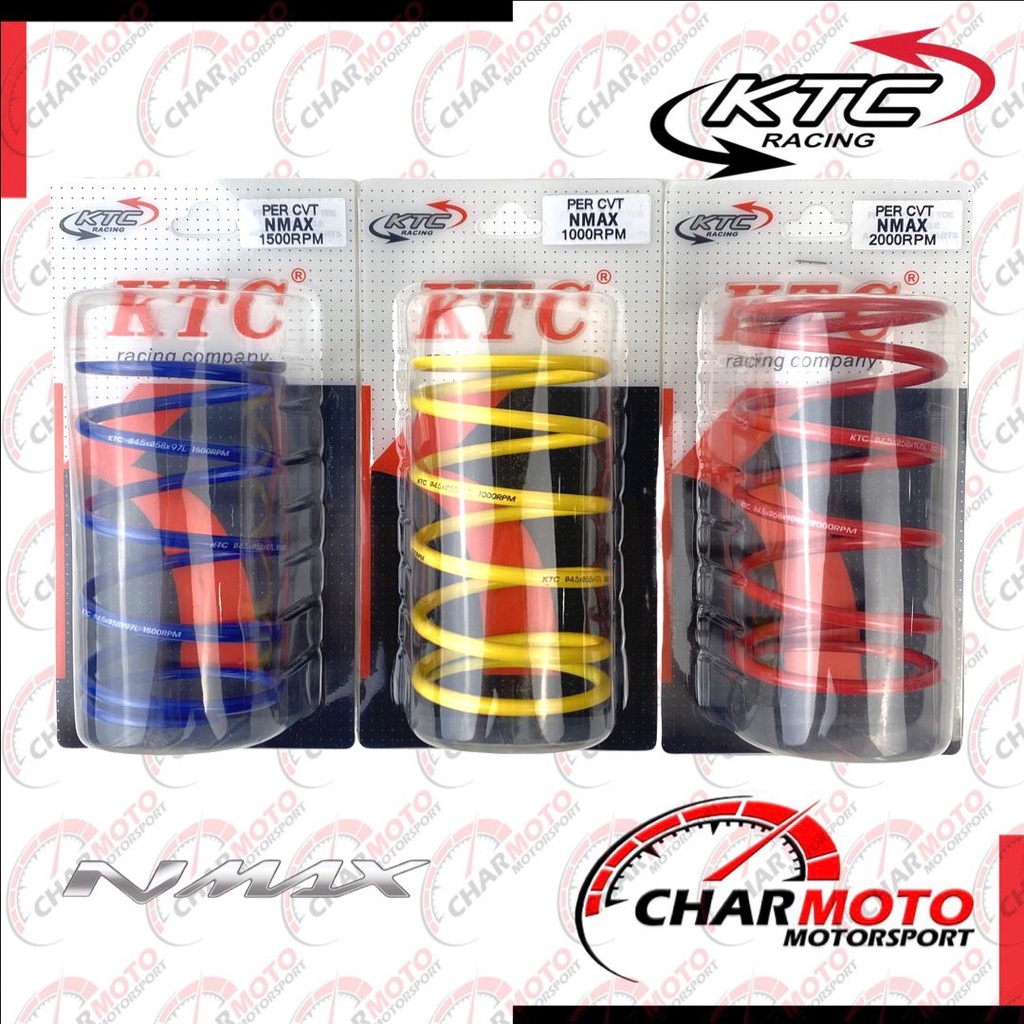 per cvt ktc racing original nmax aerox lexi vario mio scoopy genio dll 1000 1500 2000rpm - charmoto