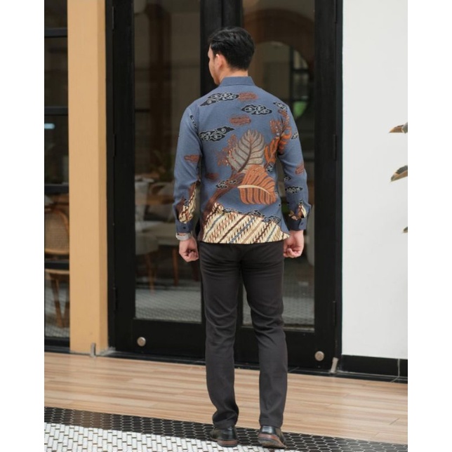 Terbaru || Set Alyana Ice Blue || Set Kebaya Batik Couple BATIK EXPRESS - Kebaya Couple Brokat Modern Alyana Ice Blue Kebaya Wisuda dan Kondangan Kebaya Couple Batik Prima Lengan Panjang Set Wanita Modern