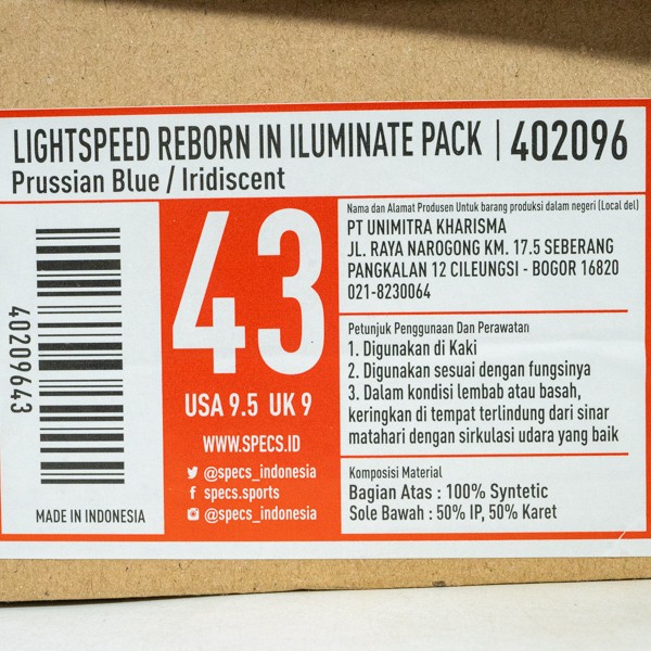 SEPATU FUTSAL SPECS LIGHTSPEED REBORN IN ILUMINATE 402096 ORIGINAL