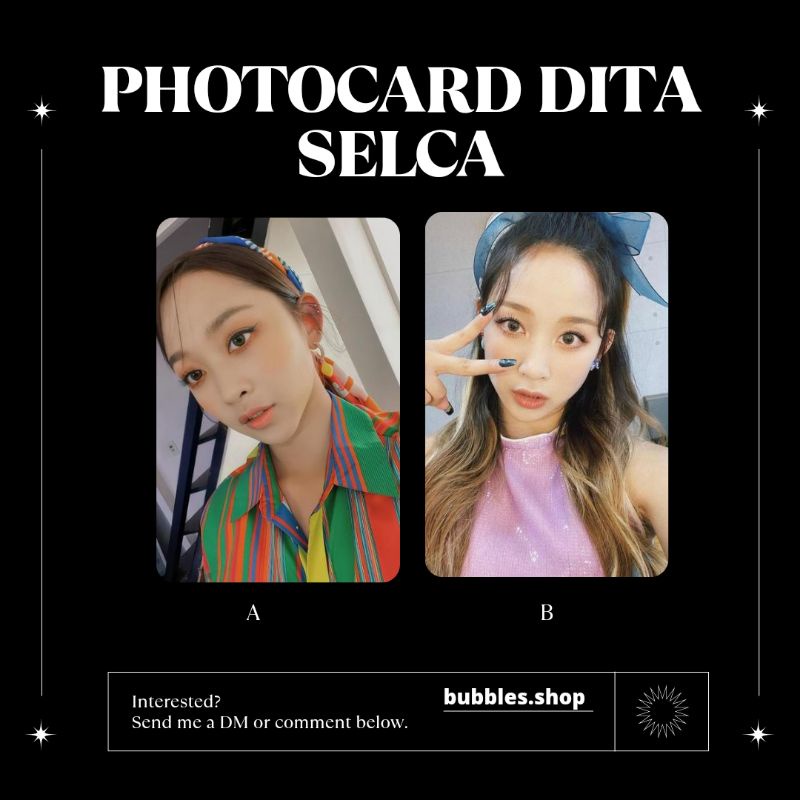 PHOTOCARD UNOFFICIAL DITA SECRET NUMBER SELCA