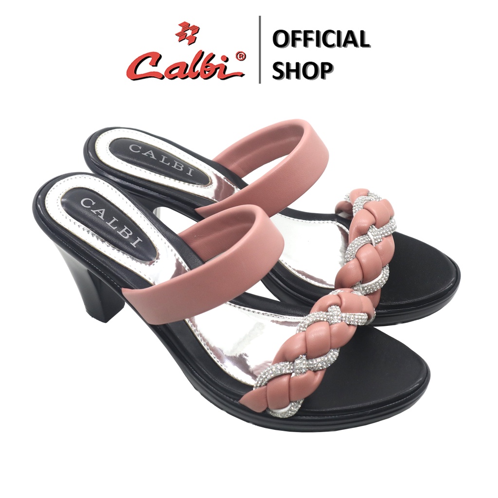 [Size 36 Salem ONLY] Calbi Sandal Heels Kondangan ermata Mewah Wanita Hak 8 cm - 34DX 1976