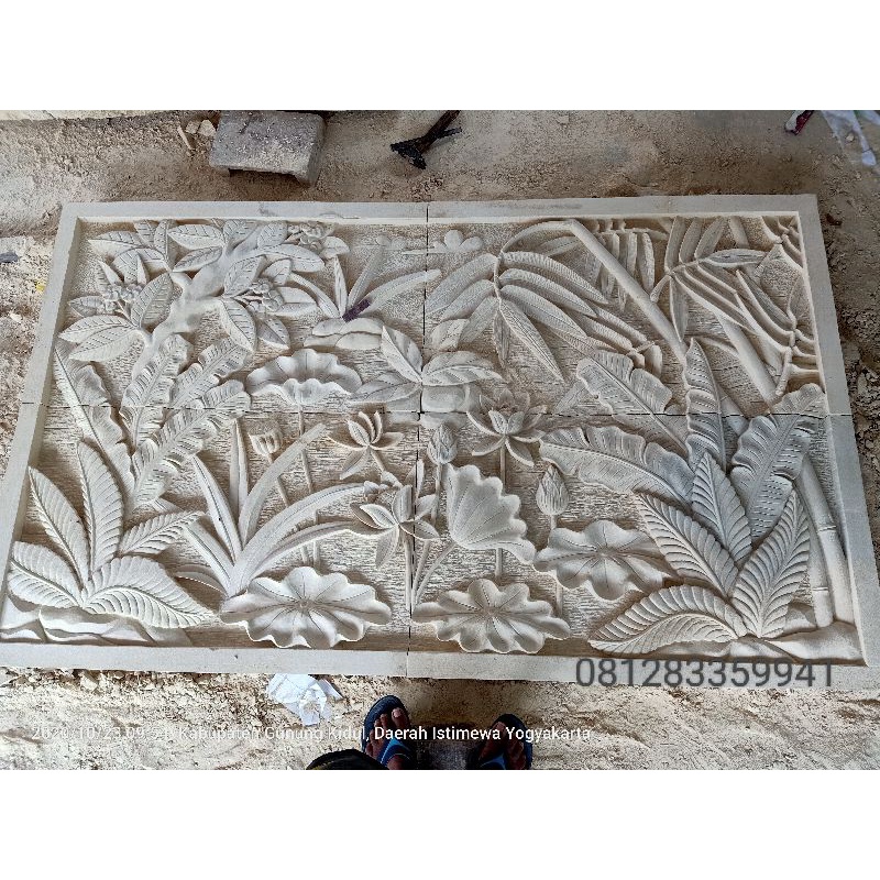 Jual Batu Ukir Dinding - Ukiran Pilar Rumah - Relief Batu Alam - Batu Alam Murah