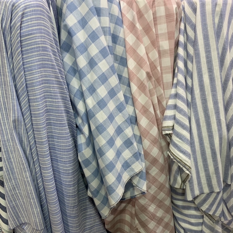kain kemeja katun linen - kain pure linen - kain linen bambo - kain linen garment - kain kemeja - ka