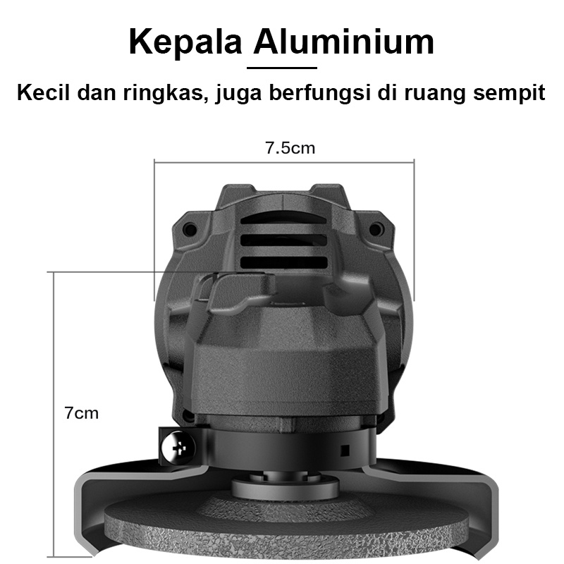 Deli Mesin Gerinda Tangan 4 Inci 750W 900W Mesin Grinda Tangan Poles Piringan Amplas Besar Diameter 100mm Alat Perkakas Angle Grinder