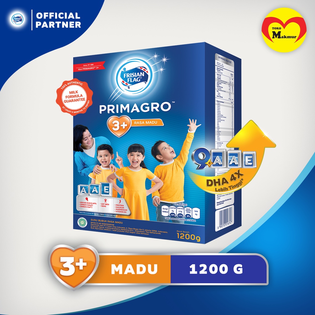 Frisian Flag Primagro 3+ Madu 1200g