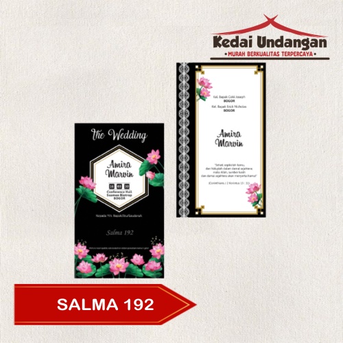 Blanko Undangan Pernikahan Murah Salma 192