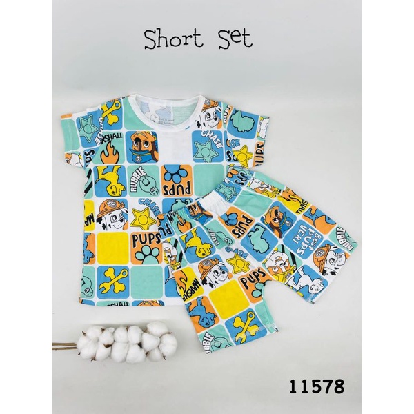 LOOPIE KIDS - SETELAN PENDEK OBLONG BAJU ANAK - SET BAJU ANAK - BAJU BAYI - SETELAN BAJU TIDUR ANAK