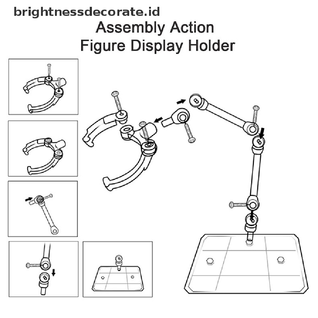 [Birth] Action Figure Base Cocok Display Stand Support Type Model Soul Stand Figure Animasi Bioskop Game Figure Mainan [ID]