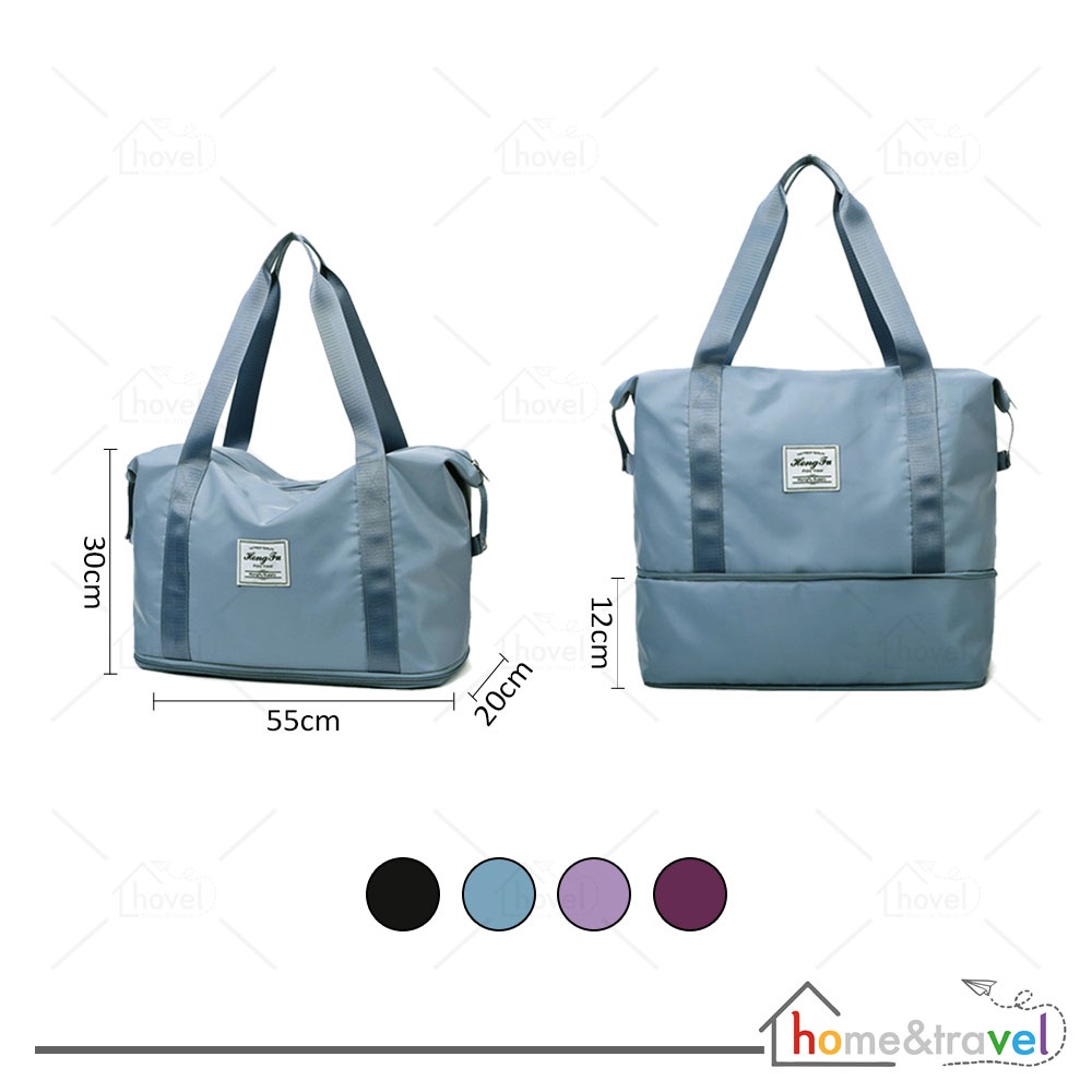 HOVELSHOP Tas Selempang Jinjing Tas Travel Bag Duffel Tempat Baju Pakaian Foldable Organizer