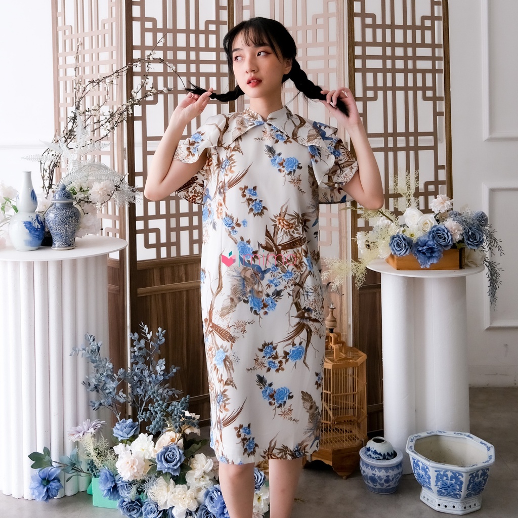 Lotus Flower Choengsam Dress (Imlek Collection)