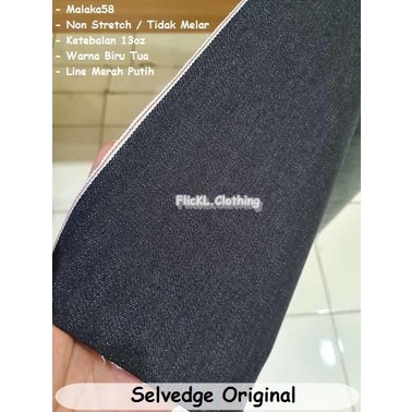 Bahan Kain Selvedge Thanoz 20Oz Bekaro Bratatex Jeans Denim Lokal 097