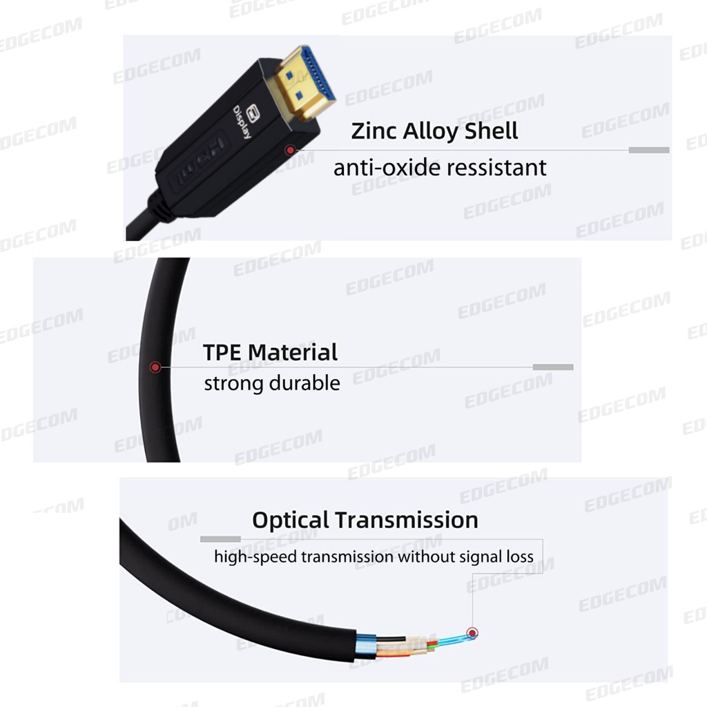 Kabel HDMI FO Fiber Optic V2.0 4K 100 Meter NETLINE