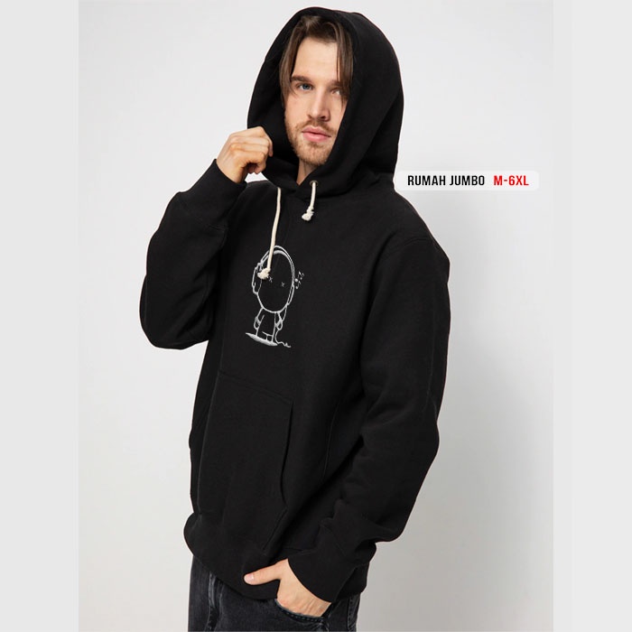 SWEATER HOODIE MUSIC HEAD OVERSIZE M -6XL SWITER BIG SIZE