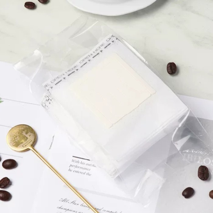 

Terlaris ✨ -[50 PCS] MURAH! Saringan Kopi Kertas Filter Coffee Dripper Drip Bag - Polos- 2.1.23